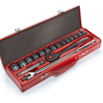 17-teiliger Steckschlüsselsatz 1/2" (SAE)