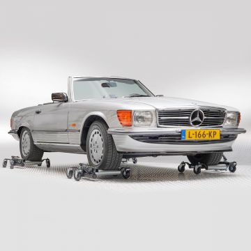 Hydraulische Rangierhilfen mit Aufbewahrungswagen - 4er Set