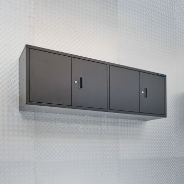 Hänge-Werkzeugschrank schwarz - 160 cm  