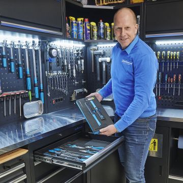 2-teiliger Hammer-Satz im "Pro"-Modul - Gummihammer und Schlosserhammer