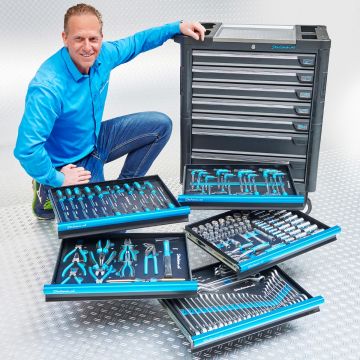 Werkzeugwagen “Tech-Line” 80 cm + 171-teiliges Werkzeugset
