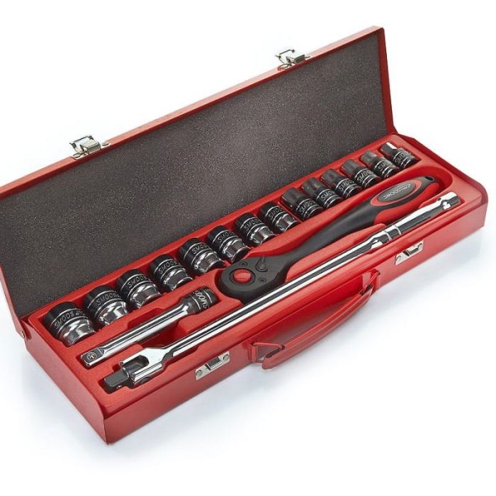 17-teiliger Steckschlüsselsatz 1/2" (SAE)