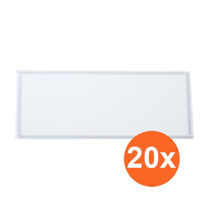 Glasschutzfolie für Strahlkabinen (55 x 25 cm) - 20er Set