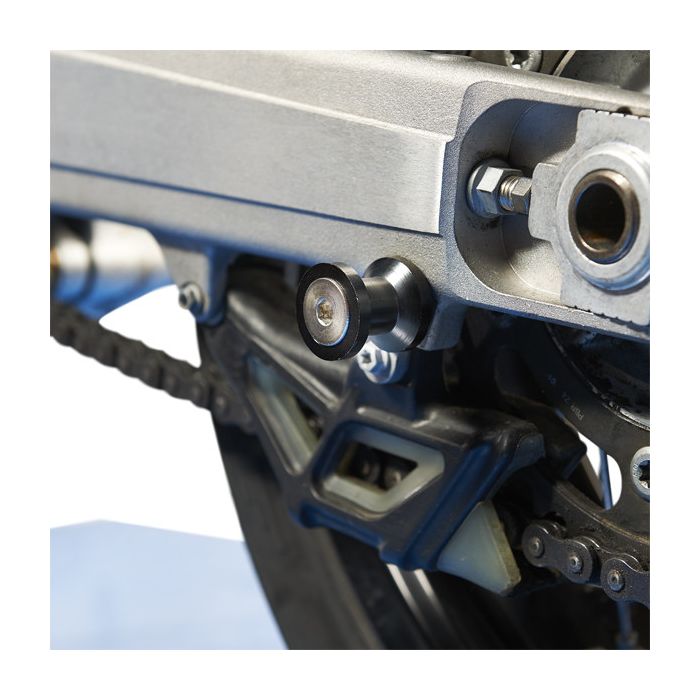 Schwarze Bobbins für Hinterradschwinge - M12
