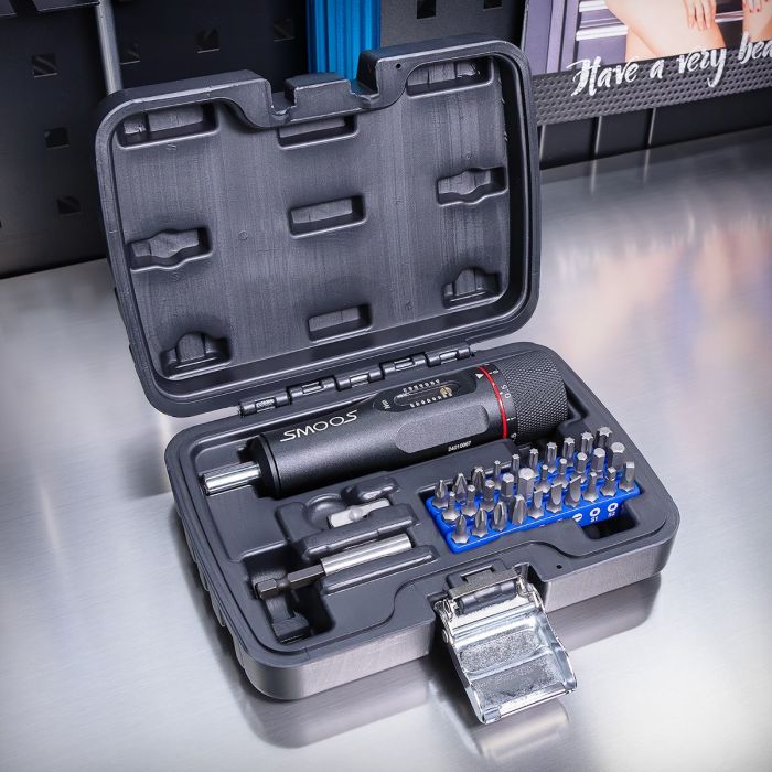 Drehmoment-Schraubendreher-Satz 1 - 8 Nm mit 30-teiligem Bit-Set